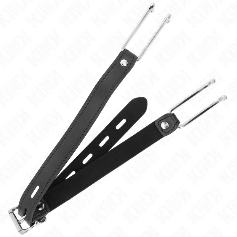 Kink - Metal Hook Gag 11.5 Cm With Leatherette Strap Adjustable 39-58 Cm X 2 Cm 1