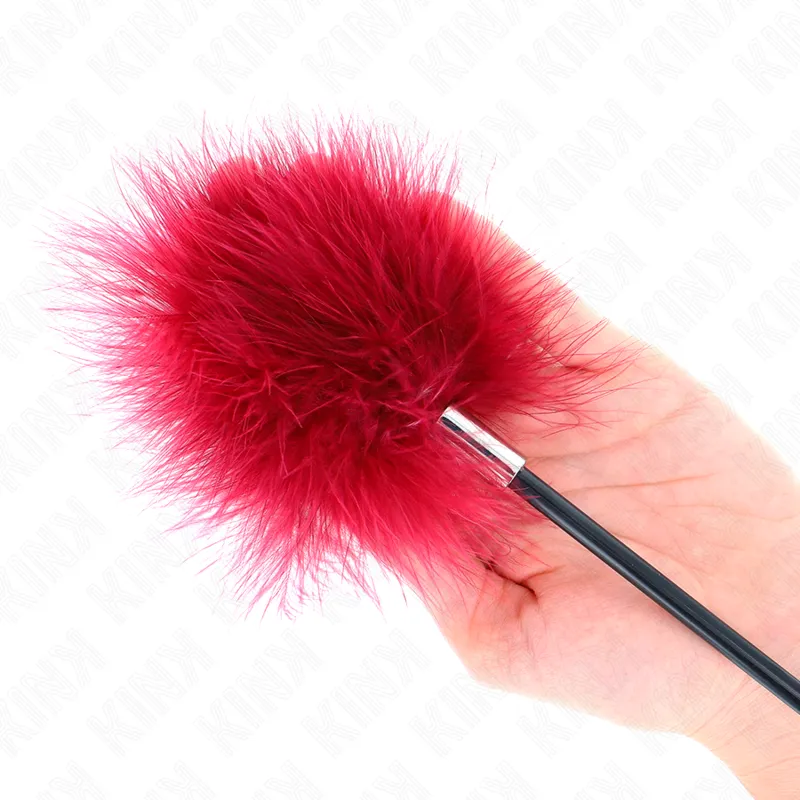 Kink - Tickle Feathers With Rose-Shaped Paddle 8 Cm