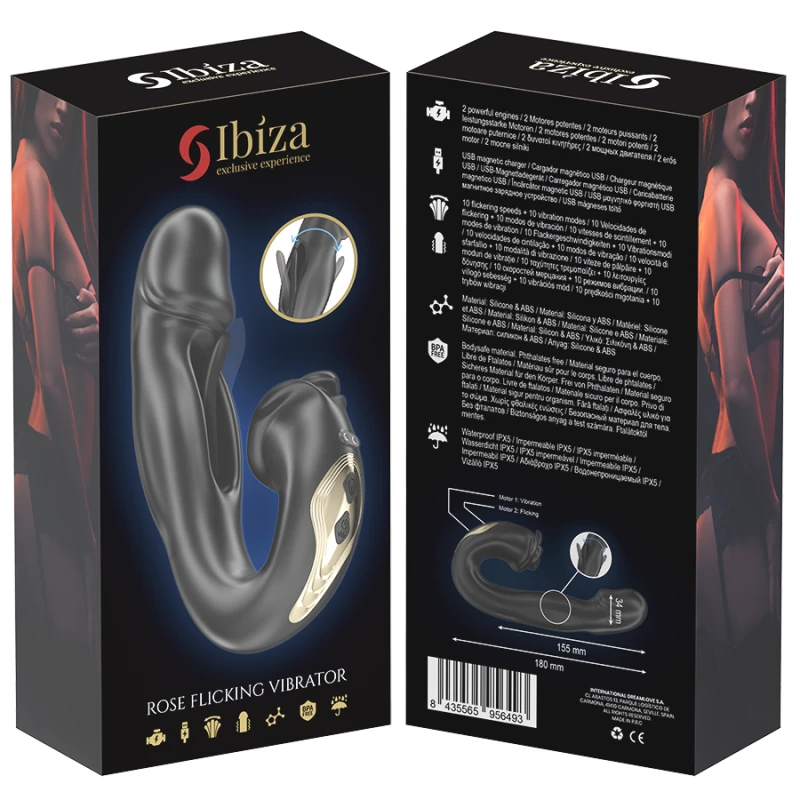 Ibiza - rose vibrator flicking effect and clit stimulator 5
