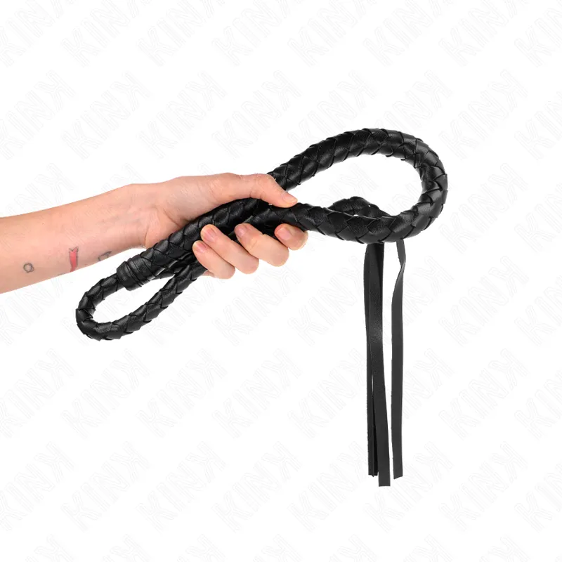 Kink - Long Whip With Beads 110 Cm 2