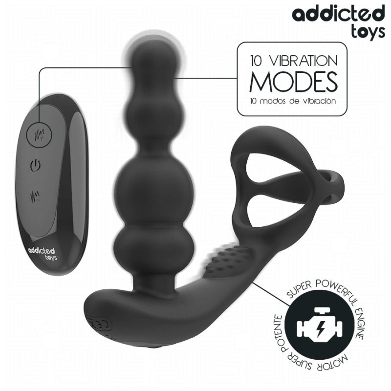 Addicted toys - rotating prostate massager remote control 3
