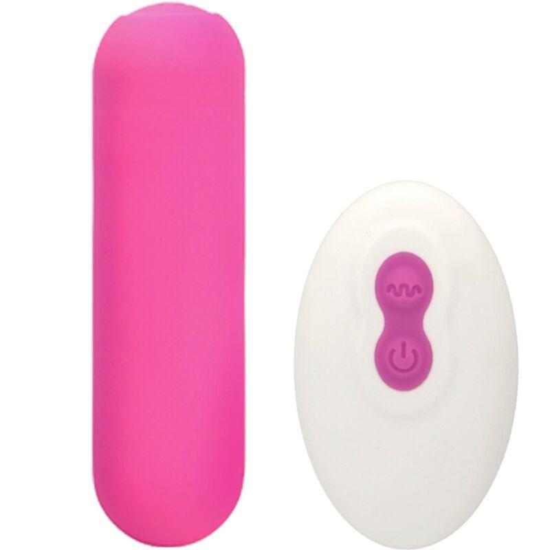 Armony - splash joie vibrator bullet silicone remote control 10 vibrations 75 x 19 cm pink 1