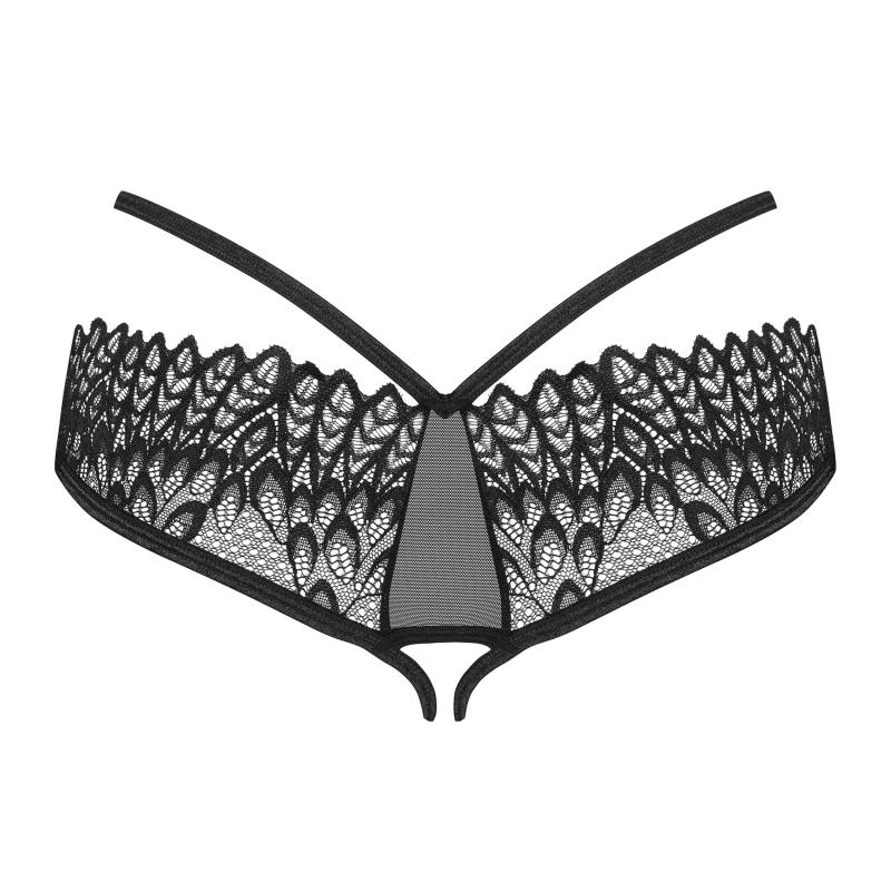 Obsessive - Donarella Crotchless Panties Black Xs/S