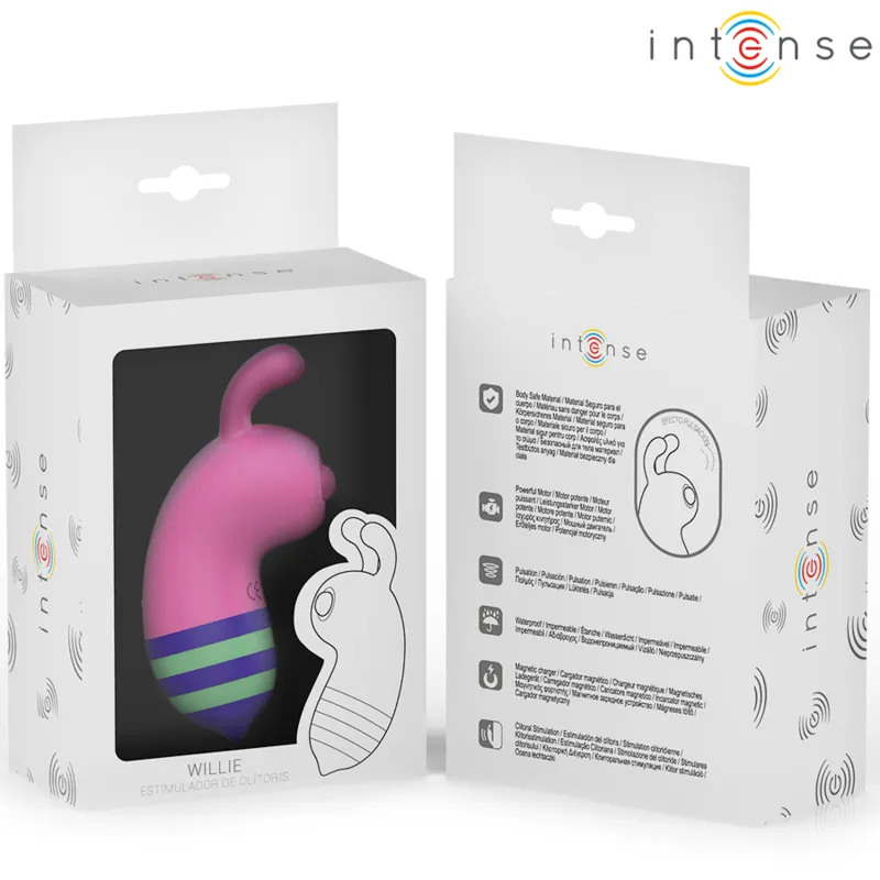 Intense - willy stimulator bee pink/green 4