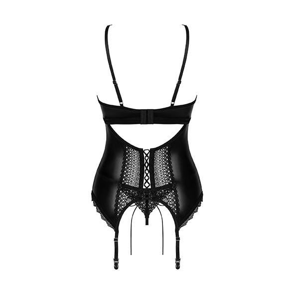 Obsessive - Norides Corset & Thong Black Xs/S