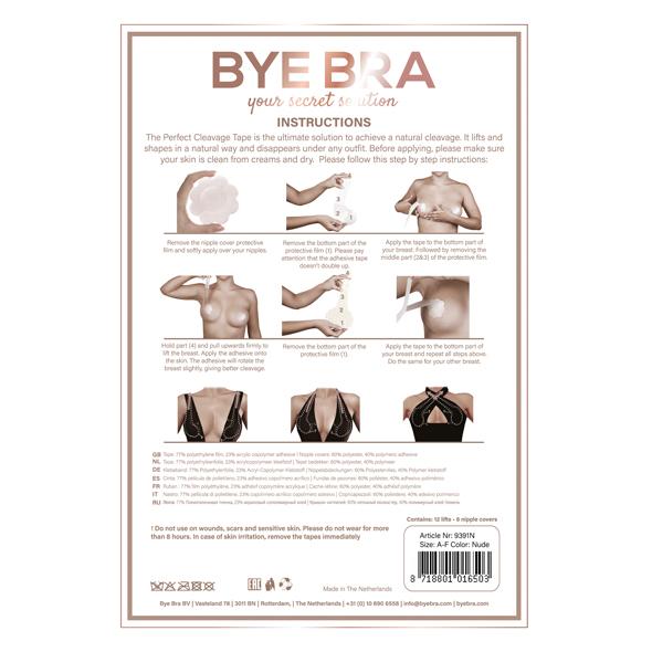 Bye Bra - Perfect Cleavage Tape 3-6 Pairs Transp. A-F