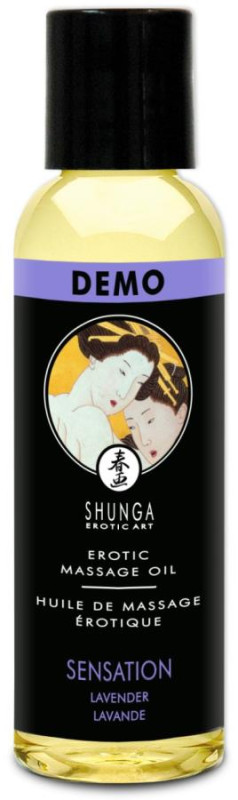 Shunga Massage Oil Sensation Lavender 60ml - Masážny Olej (Pôvodná Cena € 14,-)