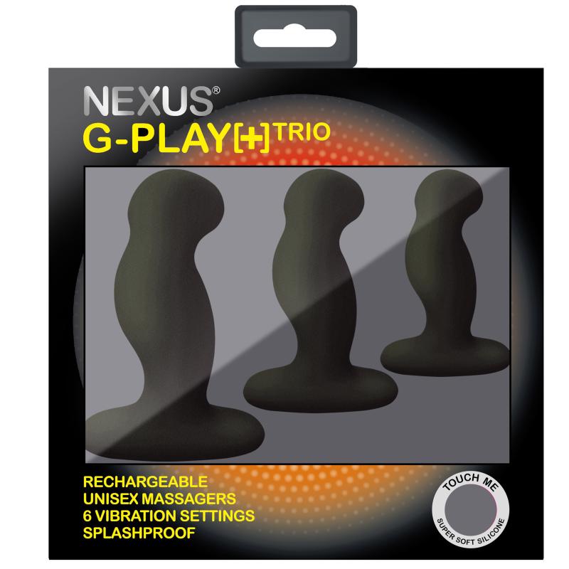 Nexus - G-Play Trio Plus Unisex Vibrator Pack S/M/L Black 5