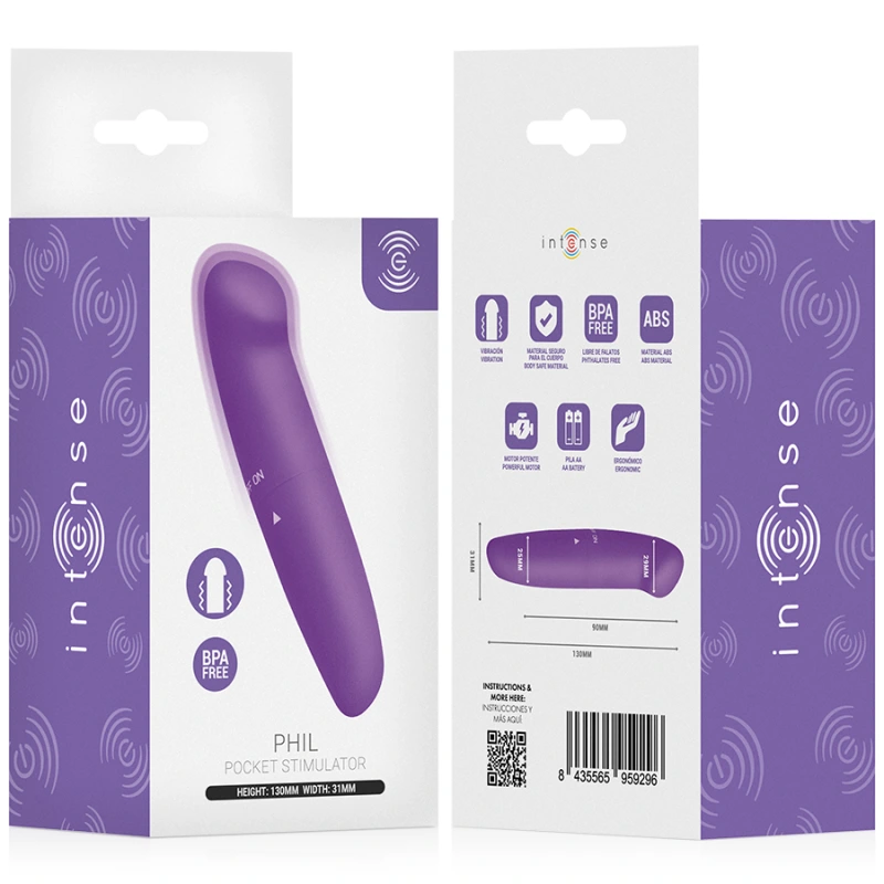 Intense - phil g-spot vibrator purple 13 cm 5