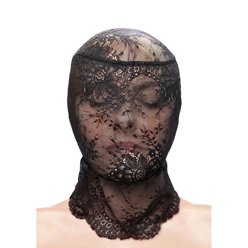 Ns Novelties - Fetish & Fashion Lace Hood Black