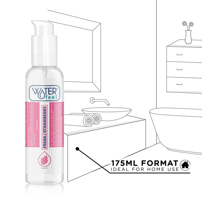 Waterfeel Strawberry Water Based Lubricant 175 Ml