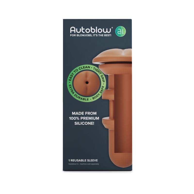 Autoblow - A.I. Silicone Anal Sleeve Brown