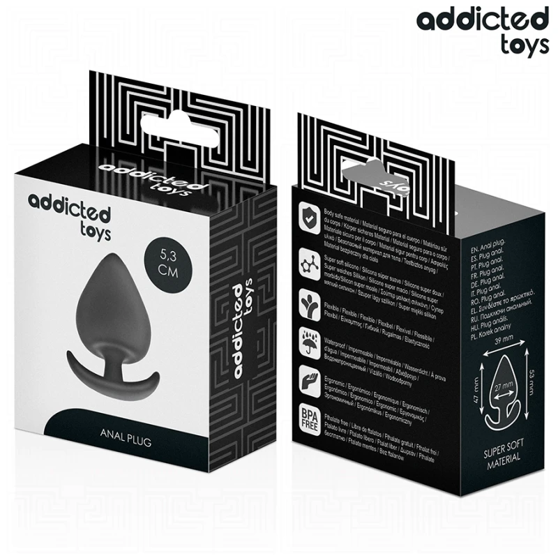 Addicted toys - anal plug silicone size s 5.3 cm 6