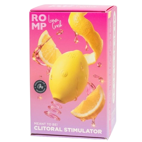 Romp - lemon crush pleasure air clitoral stimulator yellow 6