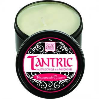 Tantric Massage Candle With Pheromones Pomegranate Ginger