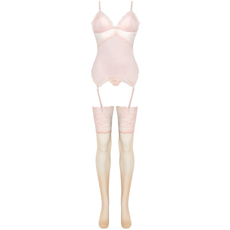 Livco Corsetti Fashion - Persinne Peach Set Corset + Panty + Stockings 2