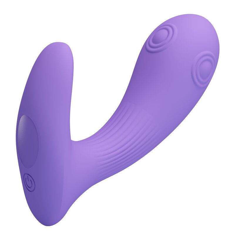 Pretty love - andromeda rechargeable dual stimulation vibrator purple 7