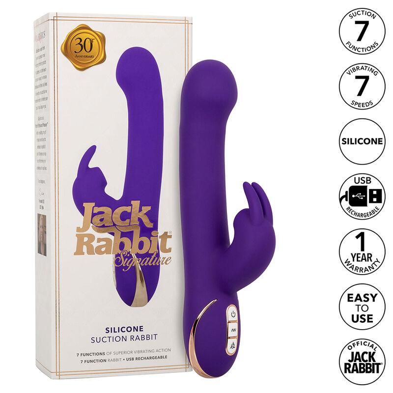 Calexotics - Jack Rabbit Vibrator & Stimulator 7 Vibrations And Suctions Mode Blue