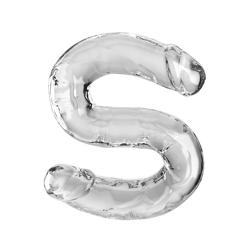 King cock - double trouble double dildo 46 cm clear