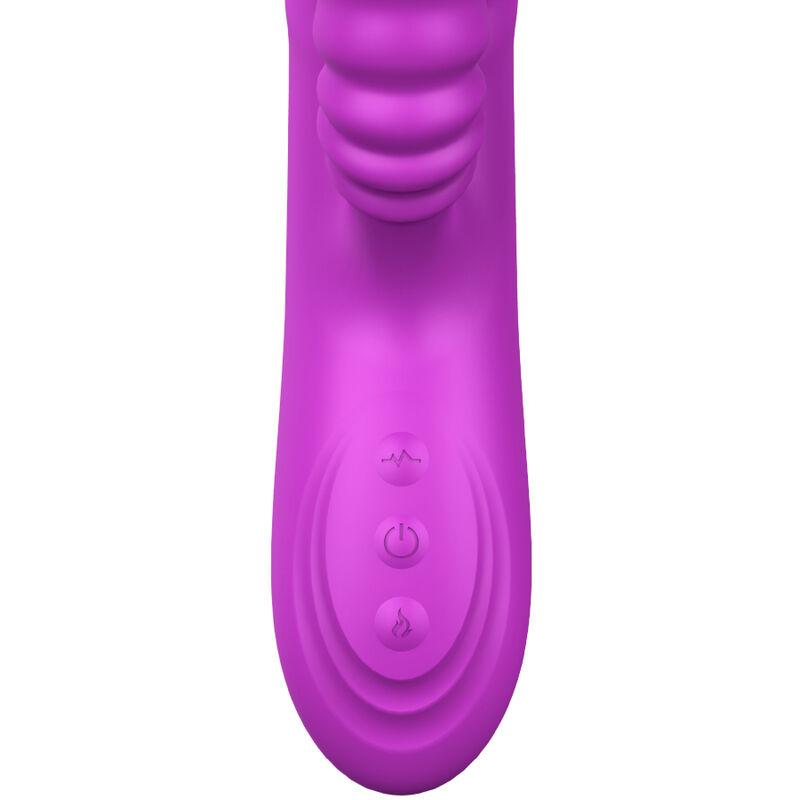 Armony - Angelia Multifunction Vibrator Double Tongue Violet Heat Effect