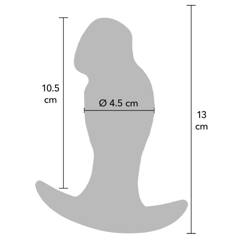 Hidden desire - inferno realistic buttplug 13 cm 4