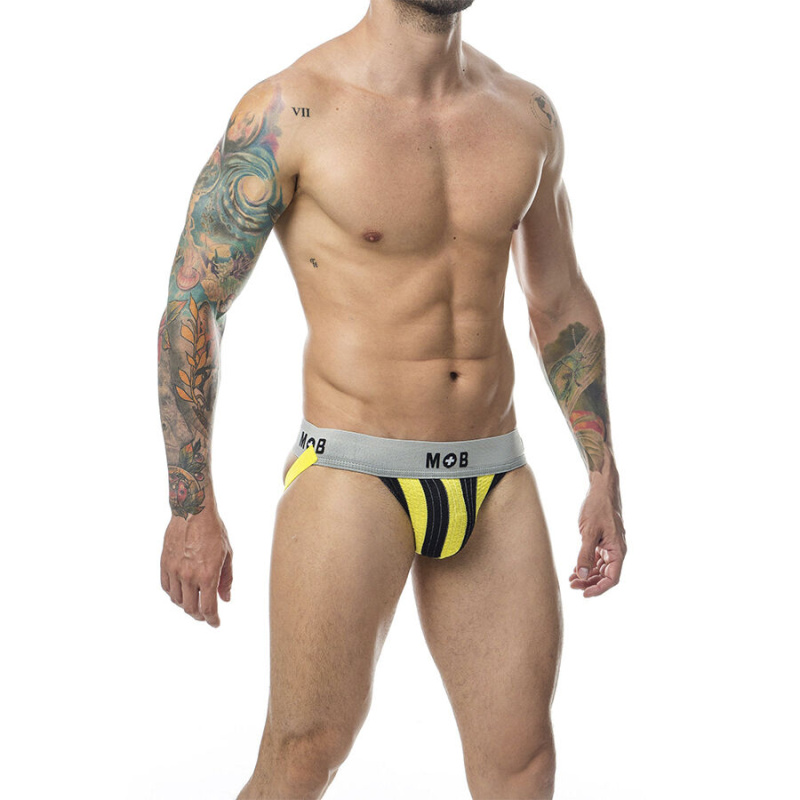 Mob - classic stripe jock yellow size xl 2