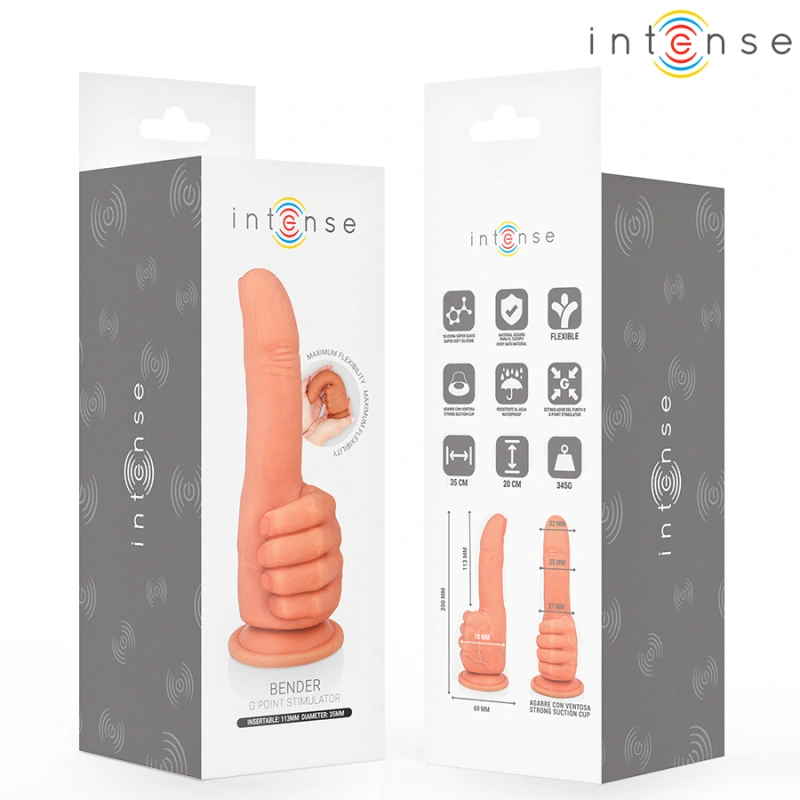 Intense - bender g-spot stimulator flexible hand 11.3 cm 4
