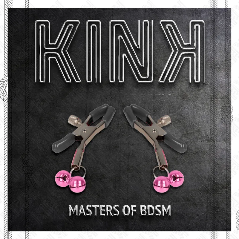 Kink - Double Bell Nipple Clamp Pink 6 Cm