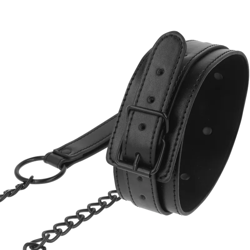 Intense - fetish vegan leather collar 1