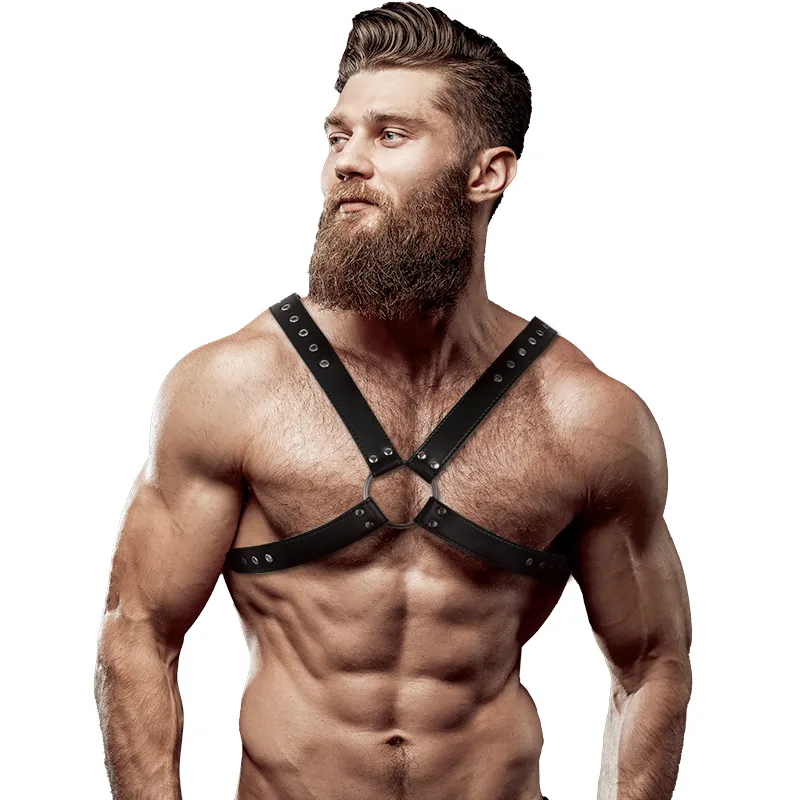 Fetish Submissive Attitude - Arn S Eco Leather Cross Breast Man