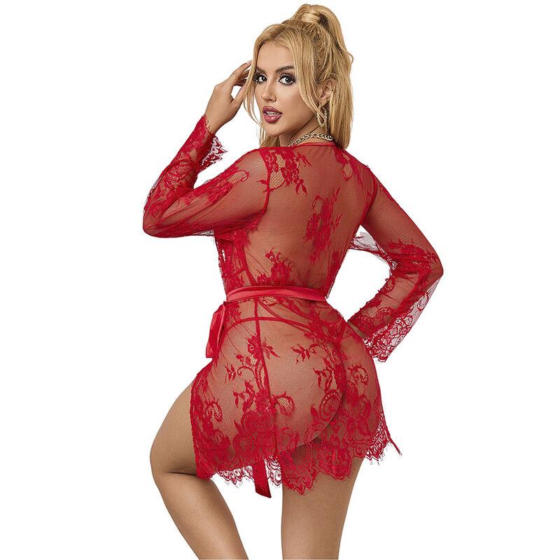 Subblime - 953775 lace nightgown + thong red s/m