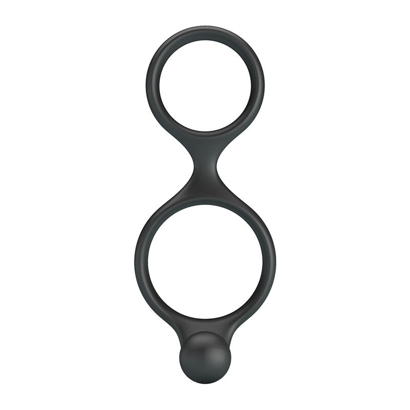 Crazy bull - florian double cock and ball ring black 2