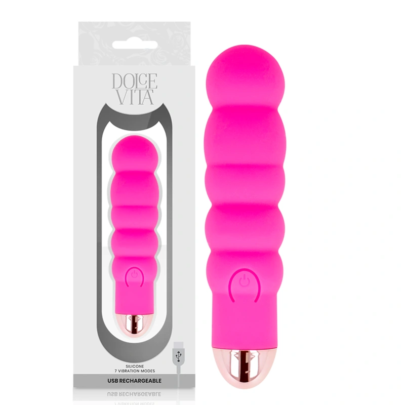 Dolce vita - rechargeable vibrator six pink 7 speeds