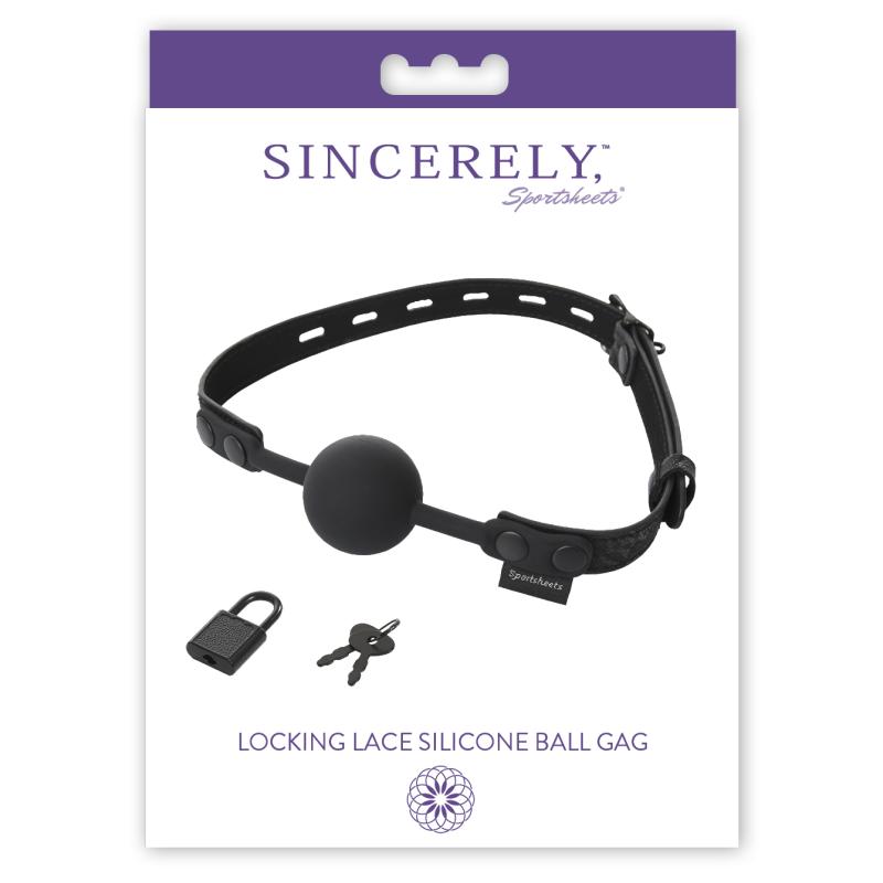 Sportsheets - Sincerely Locking Lace Silicone Ball Gag 2