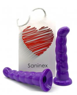 Saninex Silicone Dildo 19 Cm Purple