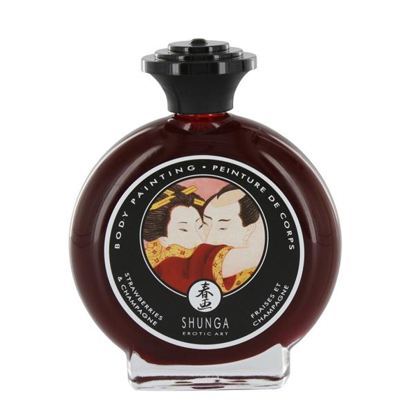 Shunga - Strawberries & Champagne Bodypainting 100 Ml