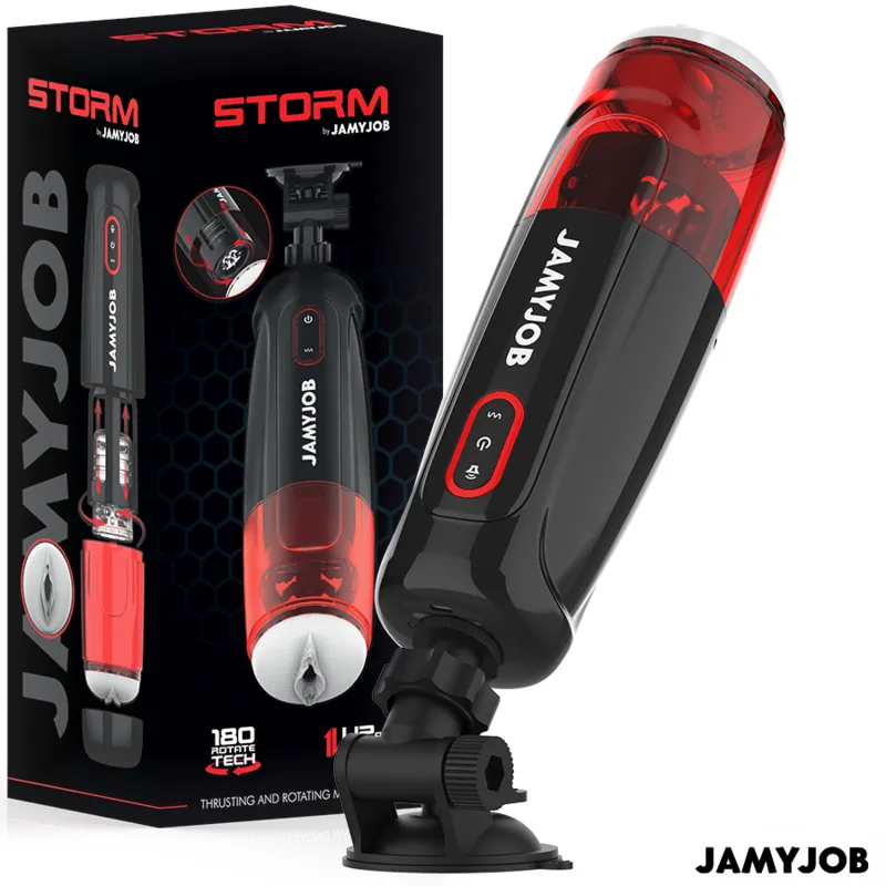 Jamyjob - cyclone automatic vagina masturbator 10 suction and thrust modes