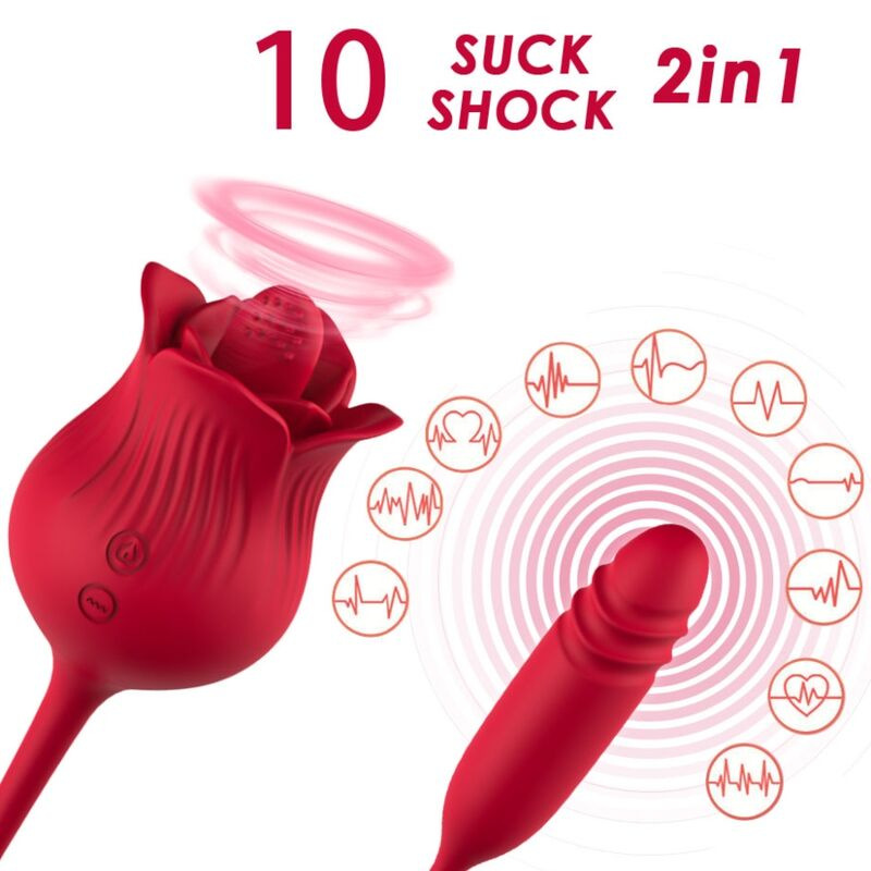 Armony - roselip licking vibrating clit & vibrator red 1