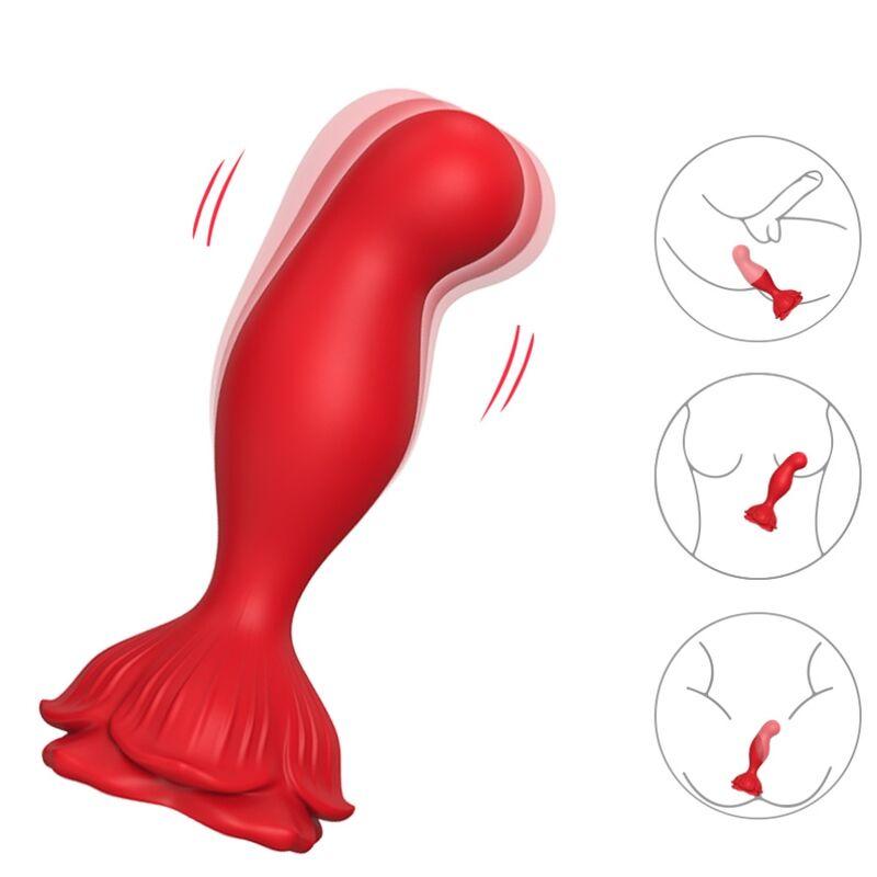 Armony - Pink Vibrator &Amp; Anal Plug Remote Control Red