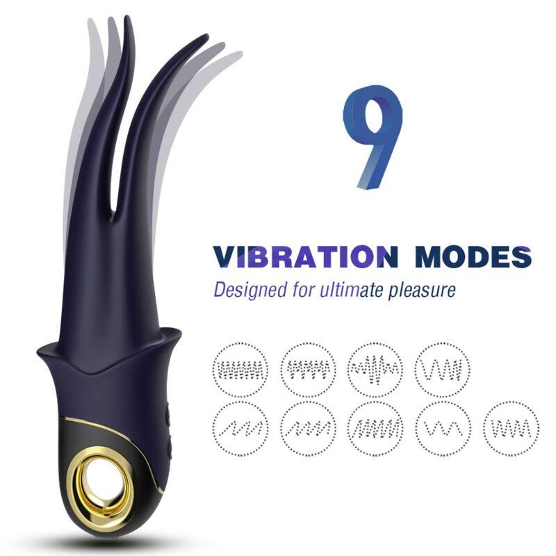 Armony - Shadow Vibrator Double-Head Teasing Blue