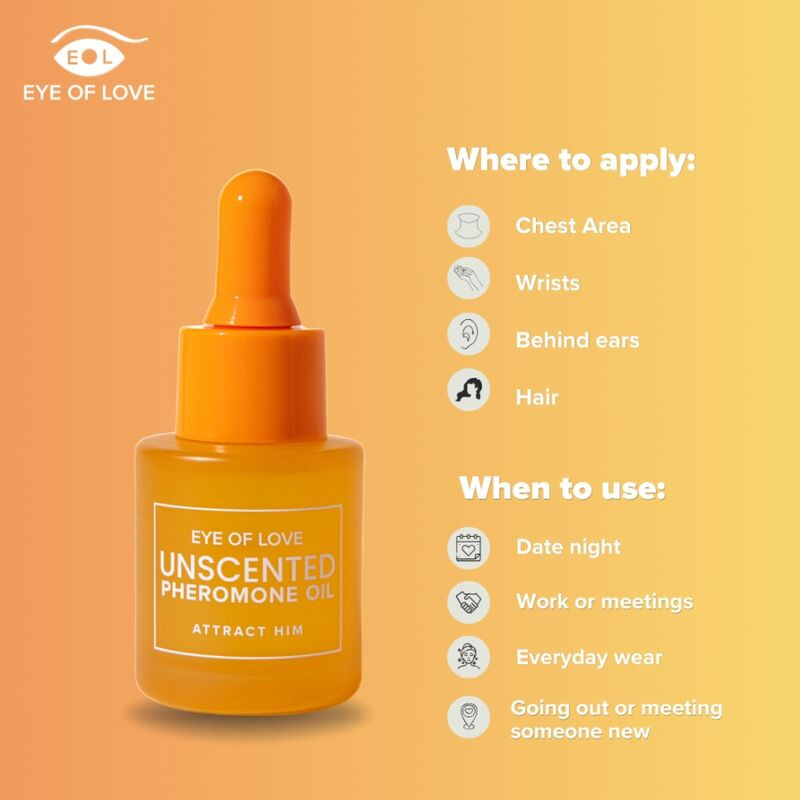 Eye of love - pheromone-infused perfumed oil for women, fragrance-free, 20 ml 3