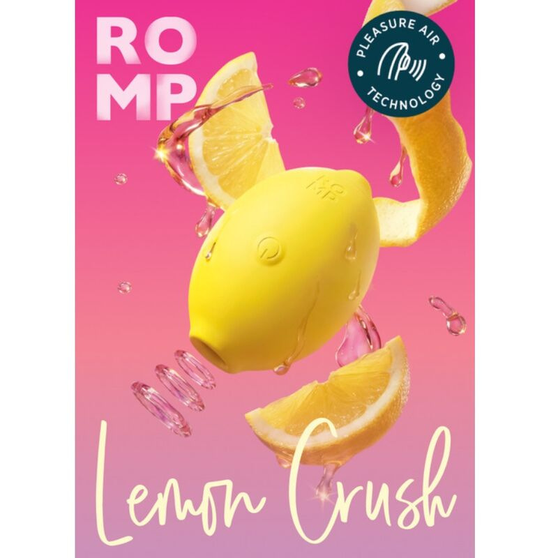 Romp - lemon crush pleasure air clitoral stimulator yellow 12