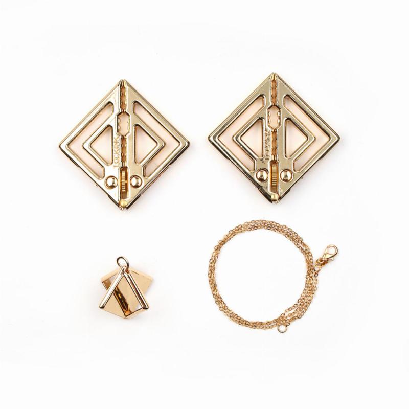 Lockink - Adjustable Nipple Clamps With Light Pendant Gold 1