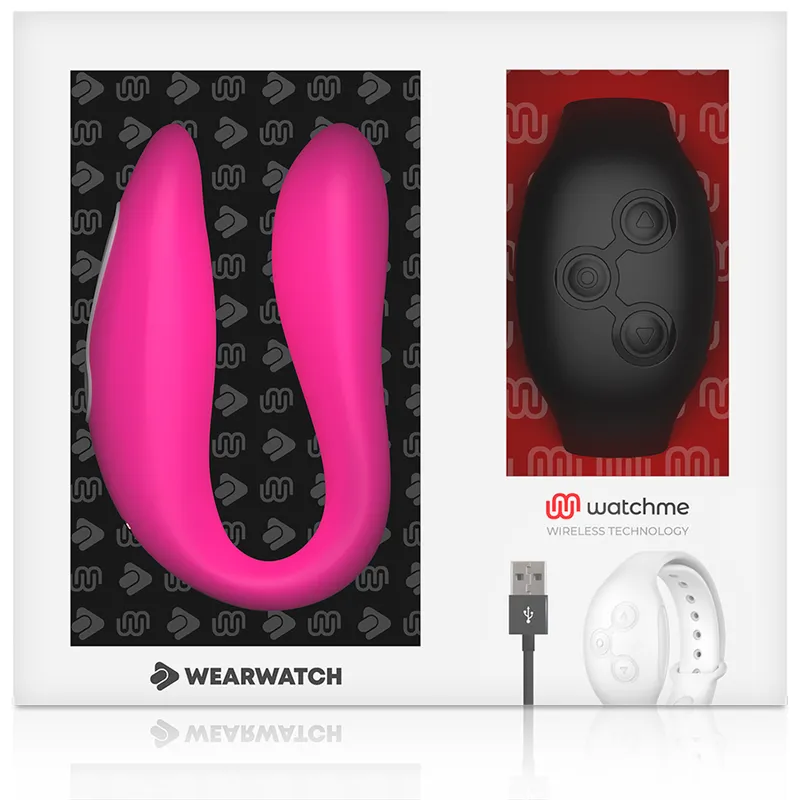 Wearwatch Dual Pleasure  Wireless Technology Watchme Fuchsia - Vibrátor Pre Páry