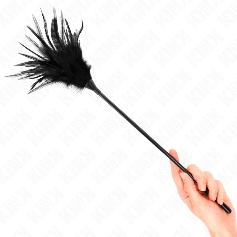Kink - multiple black tickle feathers 45 cm