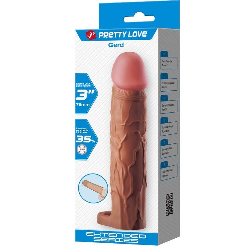 Pretty love - gerd penis sleeve with 7.6 cm extension mulatto 7