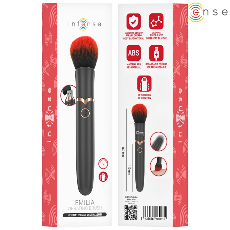Intense - emilia heated vibrating brush 16 cm 6
