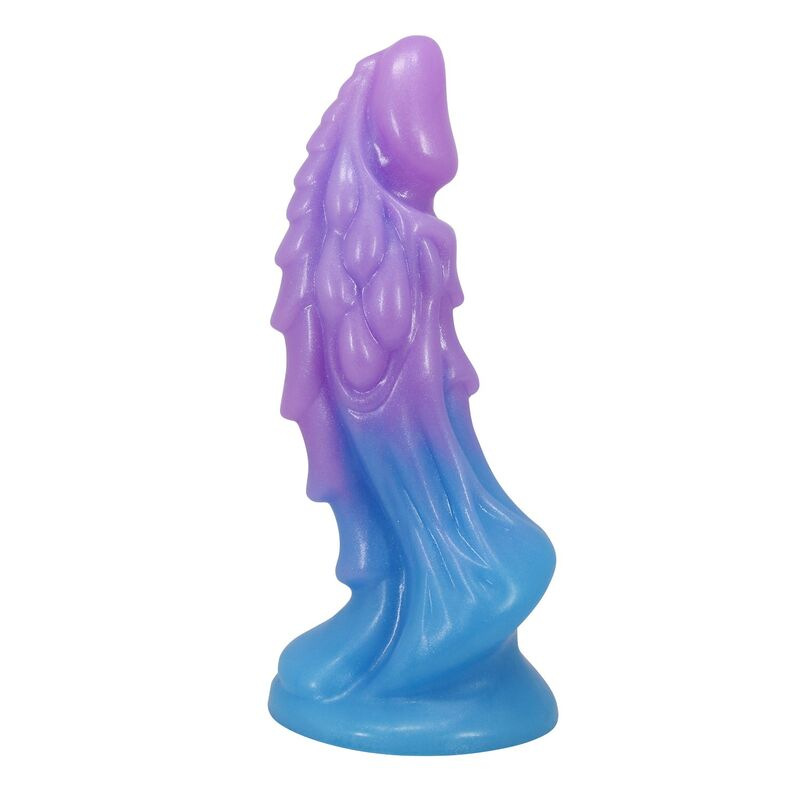 Power monsters - atlanteans realistic dildo with suction cup 19 cm Ø 5 cm blue & purple