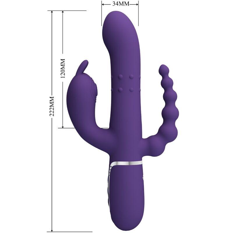 Pretty love - cammy triple vibrator multifunction 4 in 1 purple 6