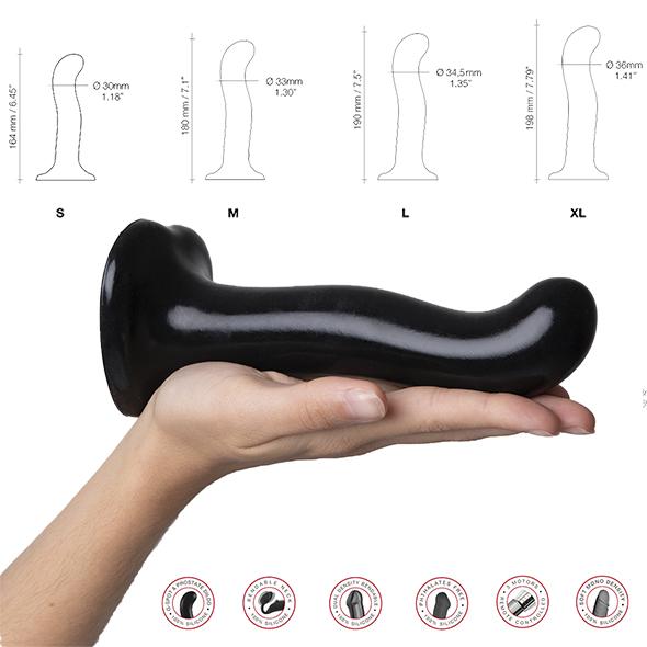 Strap-On-Me - G And P Spot Stimulation Dildo Xl Black